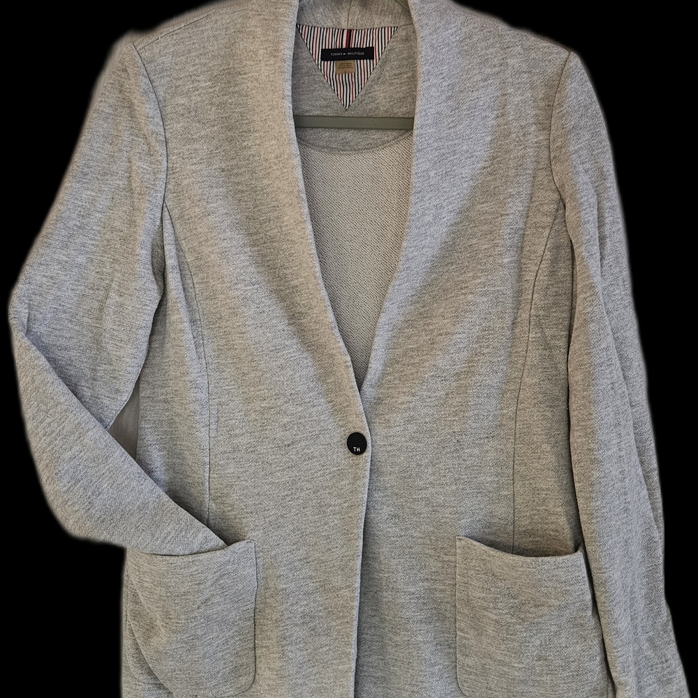 Tommy Hilfiger Heather Gray Women's Suit Jacket